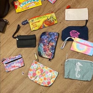 Colorful Accessory zip, seal, mini purses
